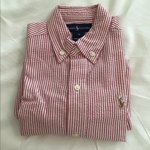 Polo Ralph Lauren boy’s seersucker shirt Sz 6
